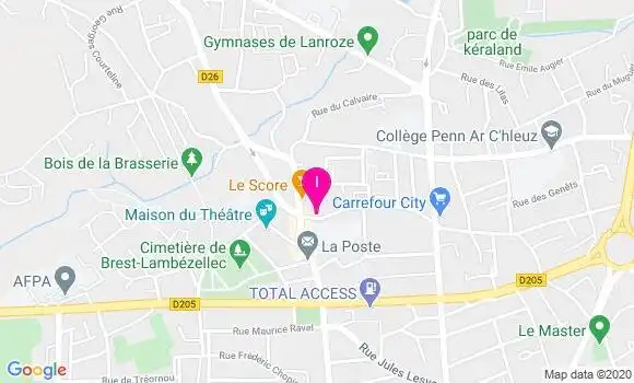 Localisation Martine Dujarrier