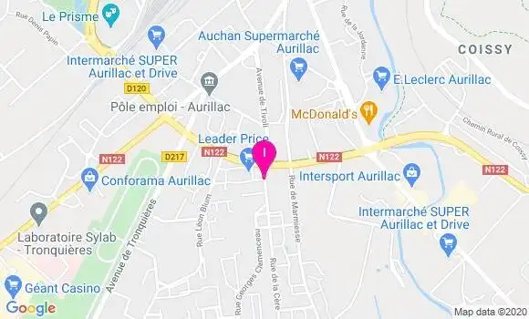 Localisation Catherine Poujol Bastid