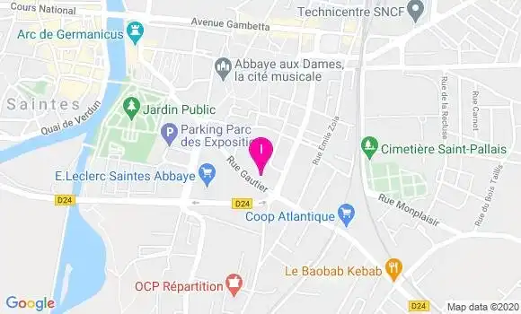 Localisation Justine Goncalves