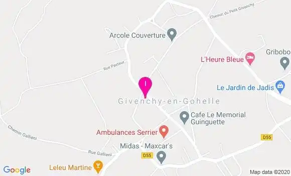 Localisation Justine Isidore