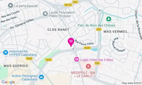 Localisation Odile Thorin