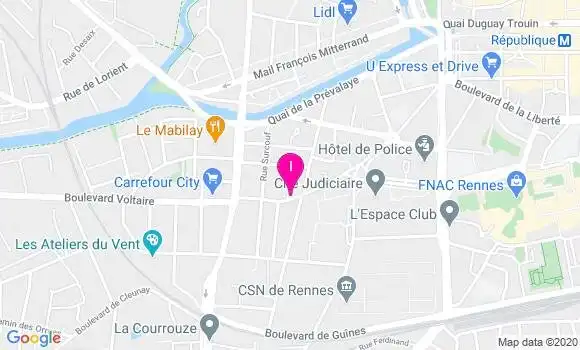 Localisation Christine Boudgourd