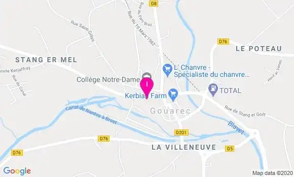Localisation Yvette Bertho