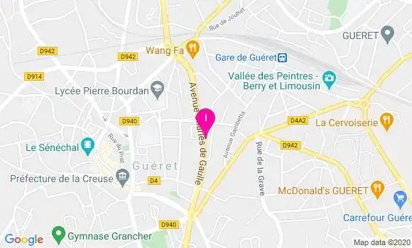Localisation Elisabeth Guillermet