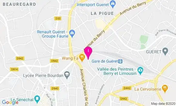 Localisation Lydie Brunaud