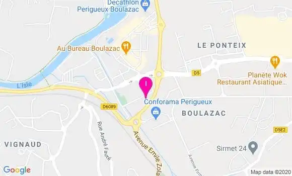 Localisation Sandrine Calyste