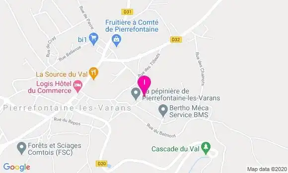 Localisation Martine Vacheresse