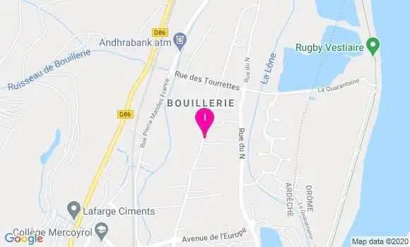 Localisation Amandine Aguilay