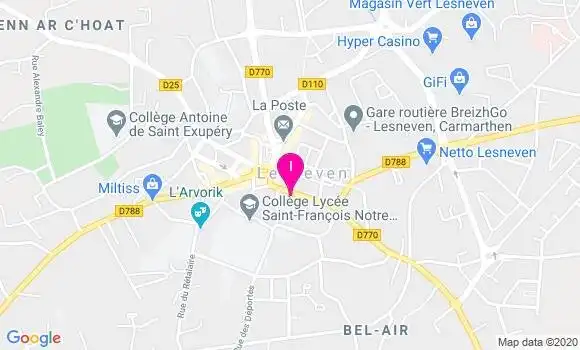 Localisation Nicole Tachen Nedellec