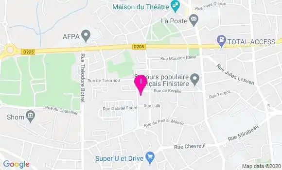 Localisation Elisabeth Aimard Pondaven