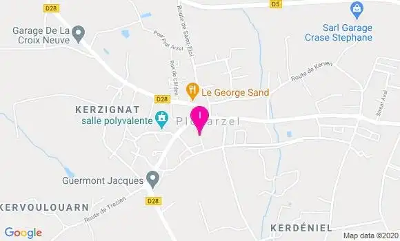 Localisation Veronique Pelle Kersimon