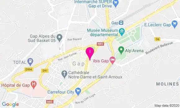 Localisation Elisabeth Robin Ray