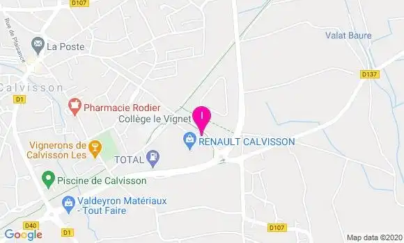 Localisation Benoit Calvo