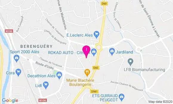 Localisation Ericka Moucholi