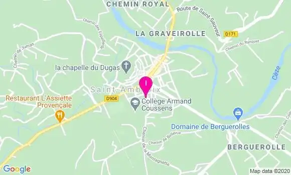 Localisation Genevieve Jourdan