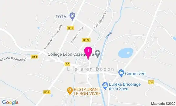 Localisation Francoise Brousset Barthe