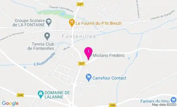 Localisation Serge Sajous Ducousso
