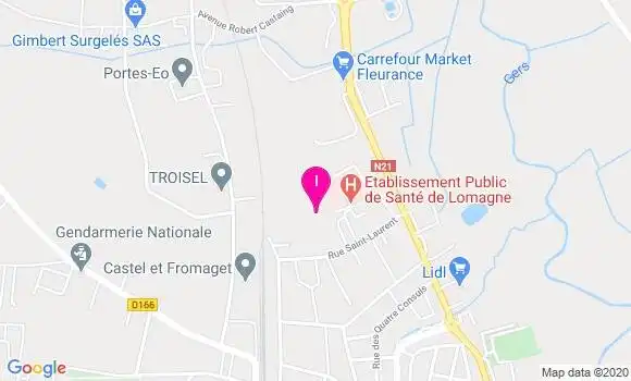 Localisation Isabelle Lavergne