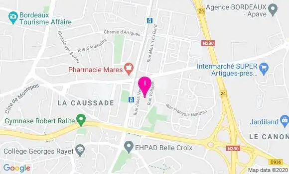 Localisation Marlene Faubet