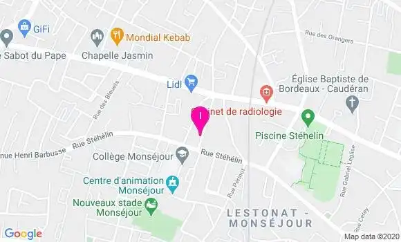 Localisation Magali Pilo Mabele