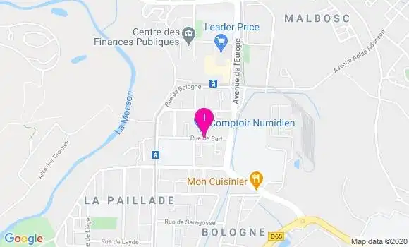 Localisation Marina Fabreguette
