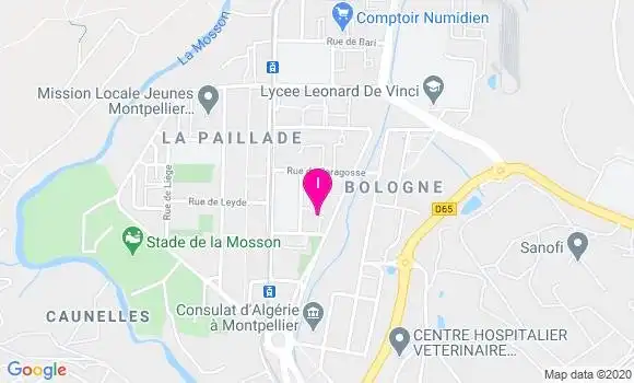 Localisation Jacqueline Laur