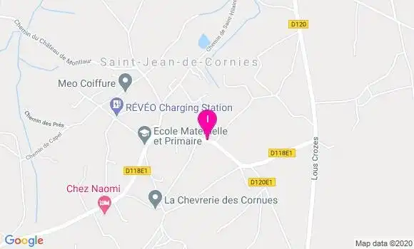 Localisation Orlane Vidal
