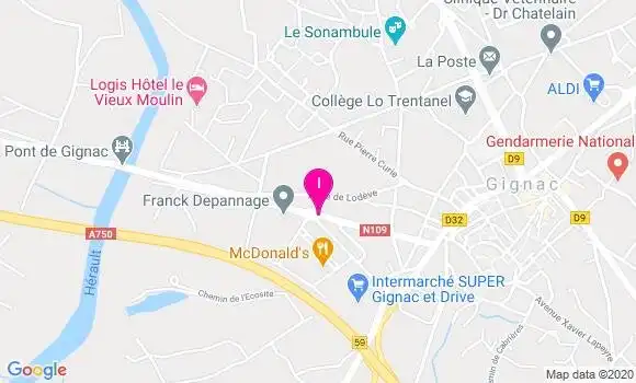 Localisation Catherine Ricard