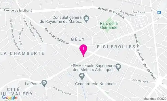 Localisation Mireille Auriac Saye