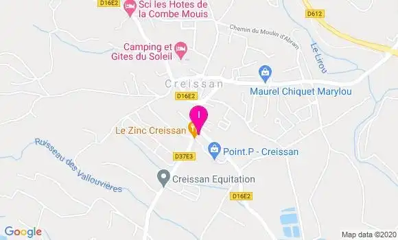 Localisation Meriame Comes