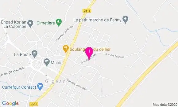Localisation Armelle Remoussin