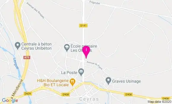Localisation Marion Saunal
