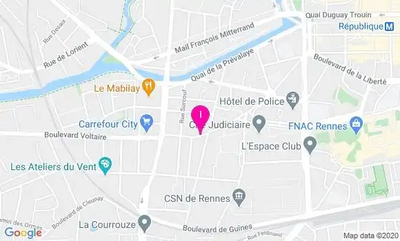 Localisation Nathalie Codet