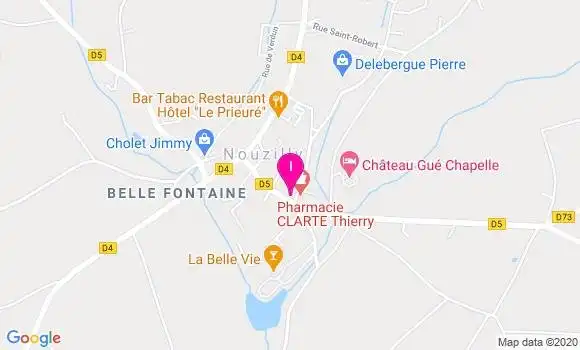 Localisation Nadine Moudar