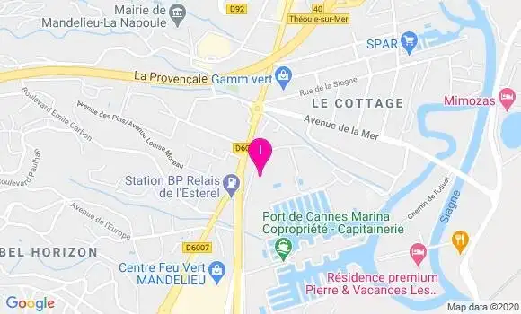 Localisation Sandrine Pujalte