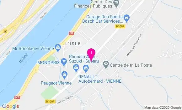 Localisation Sandrine Mayoud