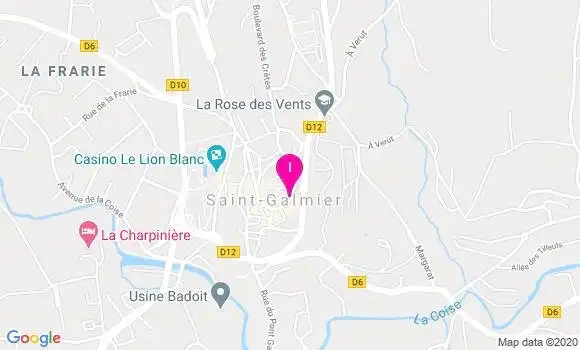 Localisation Nadine Bony
