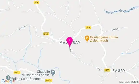 Localisation Lydie Barthelemy