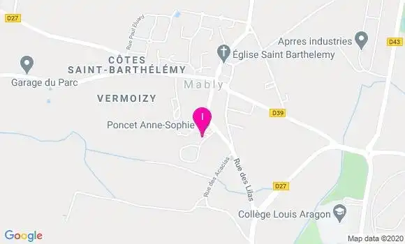 Localisation Virginie Duret