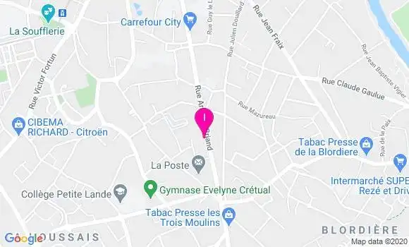 Localisation Faustine Caillaud