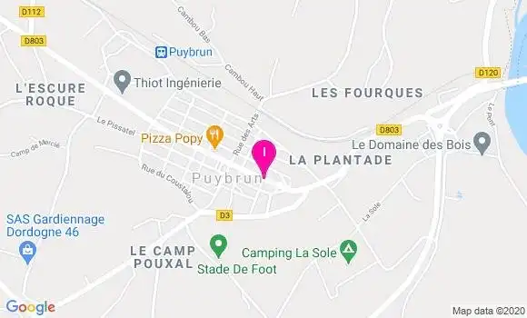 Localisation Isabelle Bazire