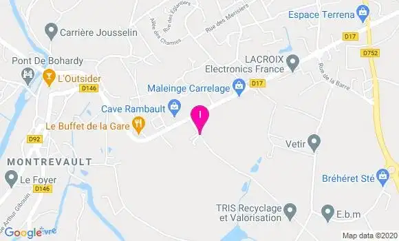 Localisation Corine Bazante
