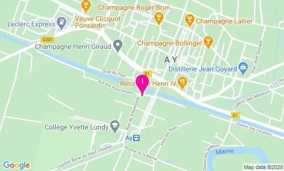 Localisation Alexandrine Frapart