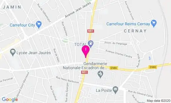 Localisation Jacqueline Lapinte