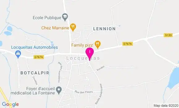 Localisation Karine Le Bolloch