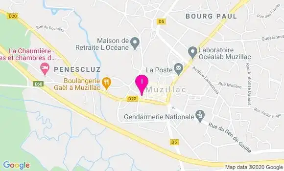 Localisation Muriel Canevet