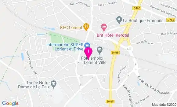 Localisation Nathalie Clavaret Queven