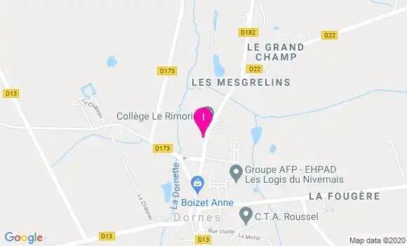 Localisation Lucia Voisin