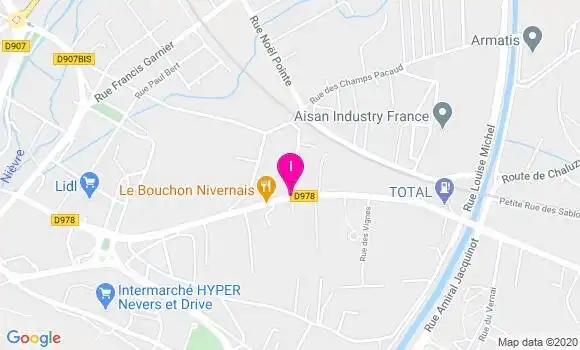 Localisation Odile Brun Durand