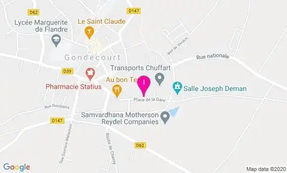 Localisation Katy Frackowiak Croenne